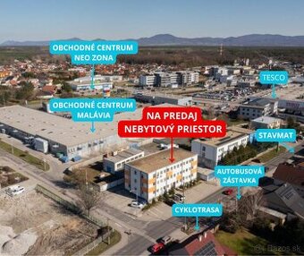Nebytový priestor centrum+ dvor+2x park. státie