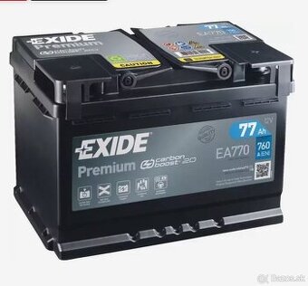 EXIDE Premium 12V 77Ah – nová batéria so zárukou