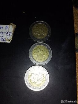 Predám 2eurove mince r.1999.2000.2001.2002 -