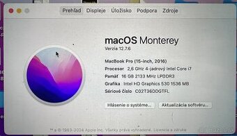 Predám macbook pro 2015