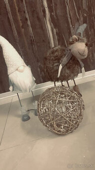 vianočné ozdoby - postavičky   : škriatok  a sob TOP stav