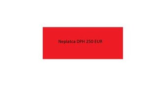 Predam SRO/ NEPLATCA DPH/ FIRMA IHNEĎ