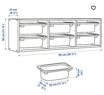 Trofast regal s boxami