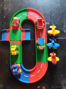 Autodráha s dopravnými prostriedkami