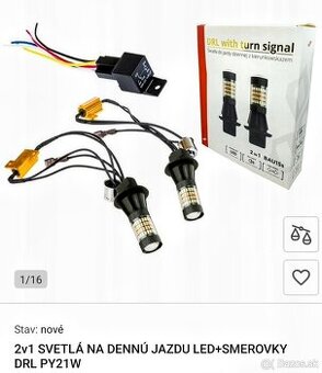 LED denné svietenie s funkciou LED smeroviek