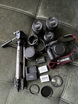 Canon EOS 700D + 3 objektívy + príslušenstvo