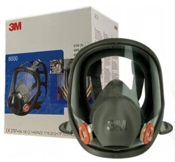 ✅ Maska 3M 6000 + nové filtre 6099 (A2B2E2K2) – ako nová