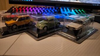 3x Volkswagen Golf/Beetle 1200/Passat B2 1:43