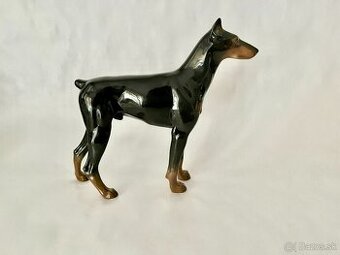 Porcelanovy pes - doberman Rosenthal