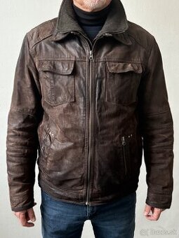 Pánska kožená bunda