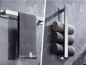 Vešiak na uteráky horizontálny / vertikálny 40cm