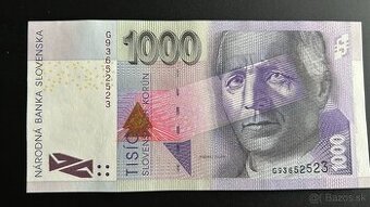 Bankovky Slovenská republika 1000 SK 1999 G Unc
