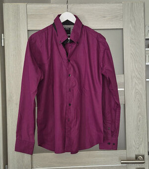 Bordová pánska košeľa v.L