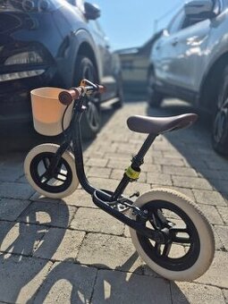 BTWIN  Detské odrážadlo RunRide 500 10-palcové čierno-béžové