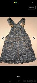 Rifľové šaty, celoročné nosenie,4-5rokov, 104-110
