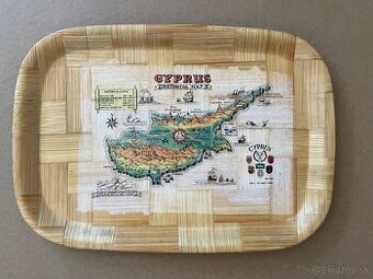 Pre cestovateľov Dekoračná drevená tácka - Cyprus