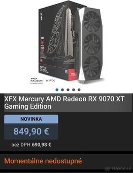 XFX Mercury AMD Radeon RX 9070 XT Gaming Edition
