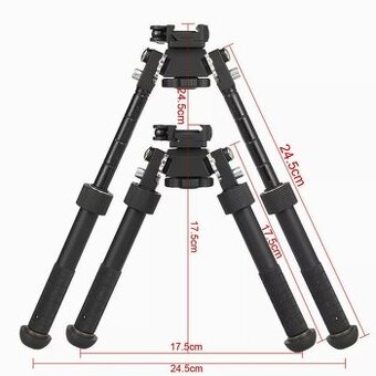 Bipod dvojnožka na weaver lištu a picantinny.