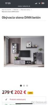 Betónová obývacia stena - 1