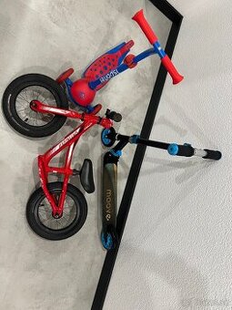 SET - odrážadlo specialized, 2 x kolobežka plus prilba