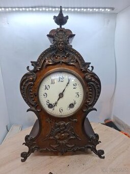 Predám funkčné krbové hodiny LENZKIRCH Polbicie V:34cm š:19c