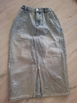 Dievčenská rifľová sukňa