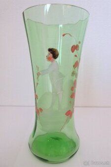 Starožitný pohár ručne maľovaný