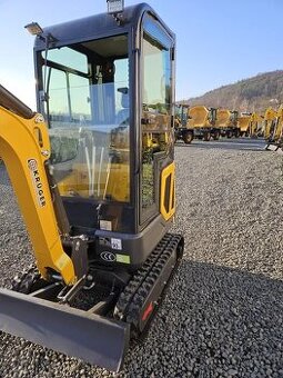 Minibager KRÜGER XKW 16, kabína, diesel 1600 kg, KUBOTA D72