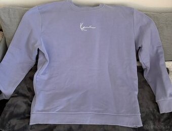 Svetlofialová mikina Karl Kani – Veľkosť XL - stav novej