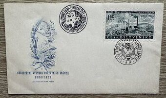 Známky s obálkou Brno 1958 za 3eur(druhá)