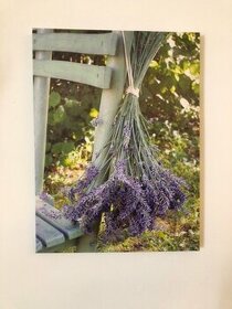 Obraz s motívom levandule v štýle Provence vintage