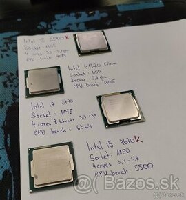 Procesory Intel AMD i7 • i5 • x4 • Phenom • FX •