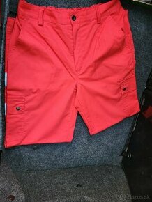 Červené pracovné nohavice