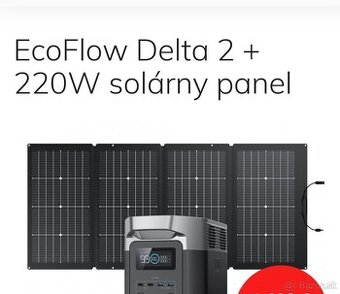 Solárny panel s nabíjacím generátor Ekoflow delta 2