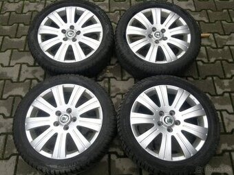 Elektrony Skoda Superb II 5x112 r17, zimne pneu. 205/50 R17