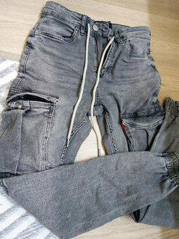 Elastické Slim pánske kapsáče XS/M