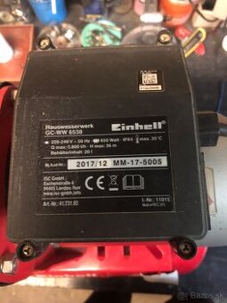 Vodné čerpadlo Einhell GC-WW 6538