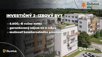 RADO | 2-izbový INVESTIČNÝ BYT | Dubová alej - Ivanka pri Du