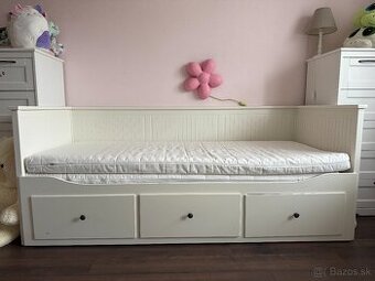 IKEA Biela rozkladacia posteľ – IKEA HEMNES 90x210 /160x210
