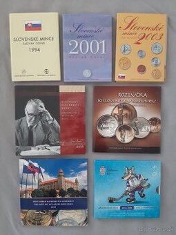 SLOVENSKÉ zberateľské SADY mincí SK aj EURO