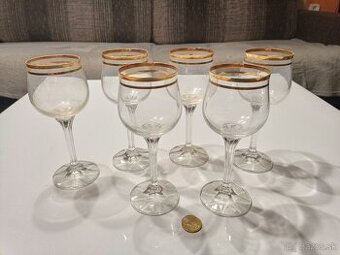 Sada pozlátených pohárov - 6ks