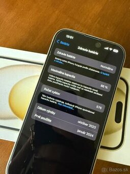 Predam iPhone 15 128GB zlta arba