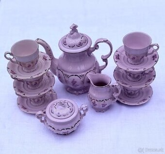 Ružový porcelán / Kávová súprava Leander Loučky