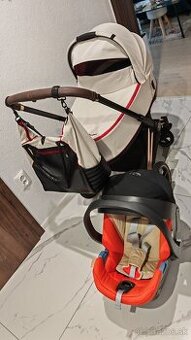 Kočík trojkombinácia Cybex Priam Ferrari s podvoz. Rose Gold