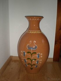 Veľká ľudová keramická váza - 1