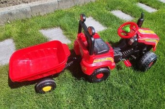 Slapaci traktor + LED svetla a smerovky + vlecka