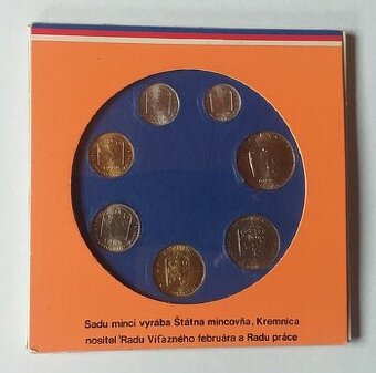 ČSSR sada mincí 1989