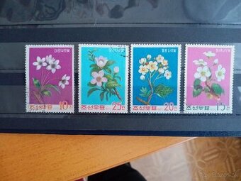 Poštové známky č.915 - Severná Kórea - kvety