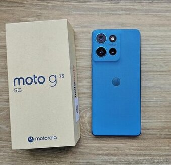 Motorola Moto G75 5G 8GB/256GB, modry, top stav,zaruka