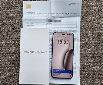 Honor 400 Pro 12GB / 512GB, cierny , top , zaruka , kryt